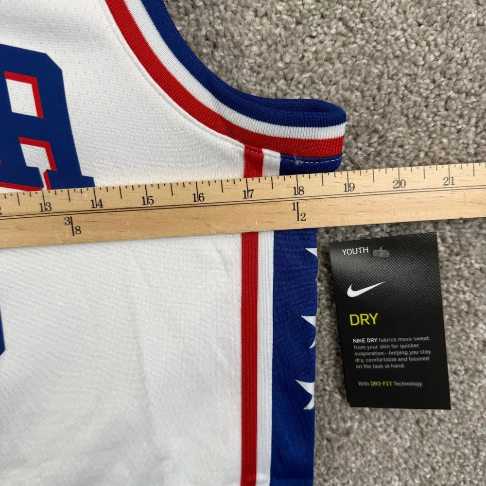 Nike Philadelphia 76ers Ben Simmons 25‎ Youth Medium Jersey 9Z2B7BZ1P-76RBS NEW